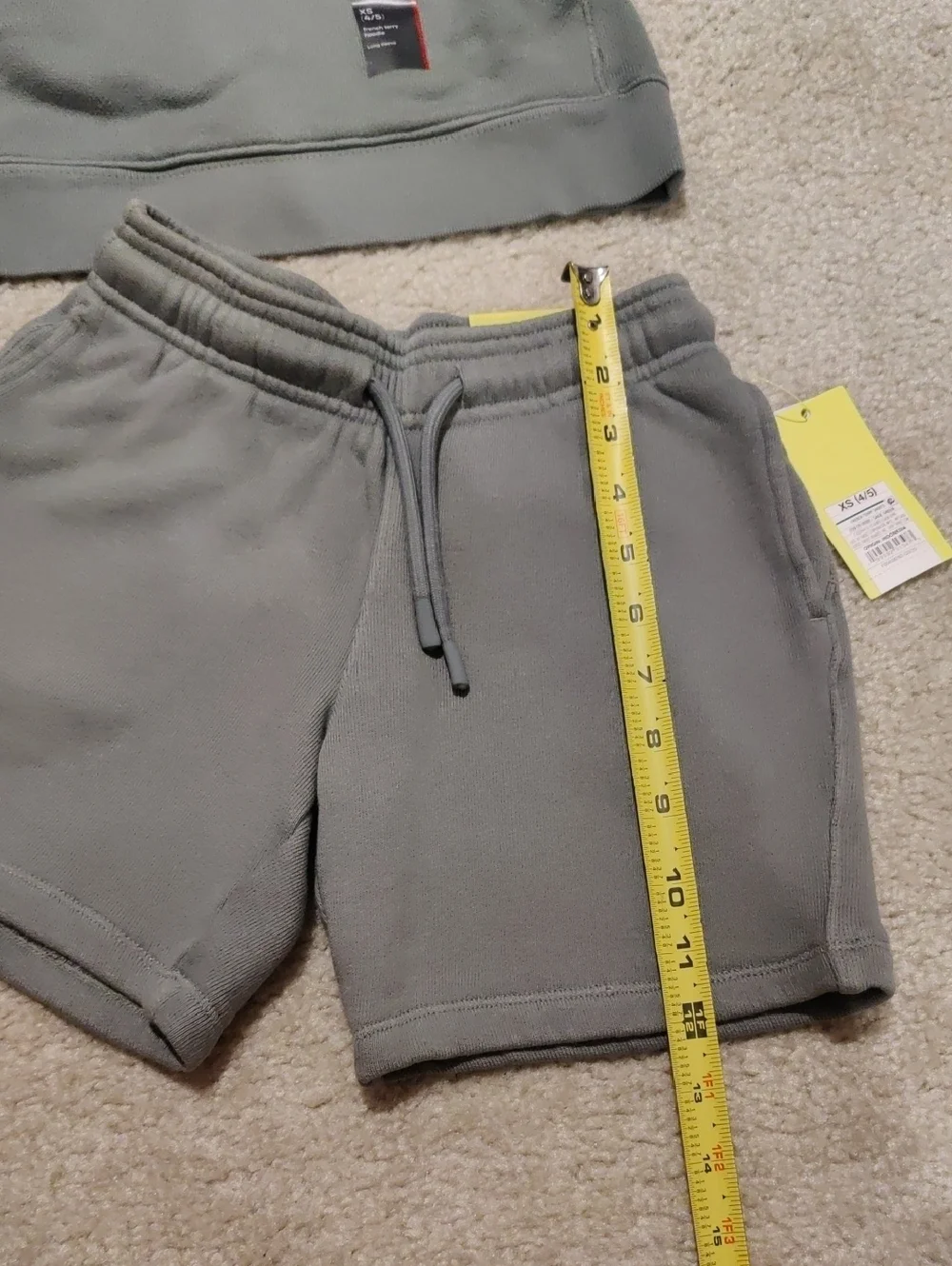 New!All In Motion Boys Sage Green French Terry Hoodie & Shorts Set Y2K Cottageco
